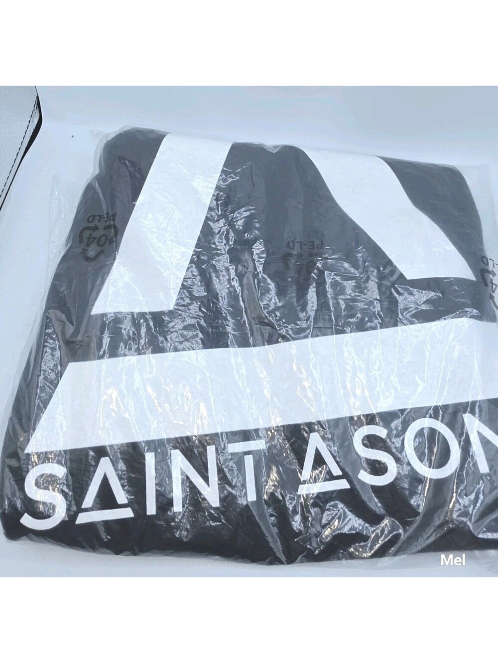 Mens Black Gildan Saint Asonia Sleveless logo Tank Muscle Tee size Large